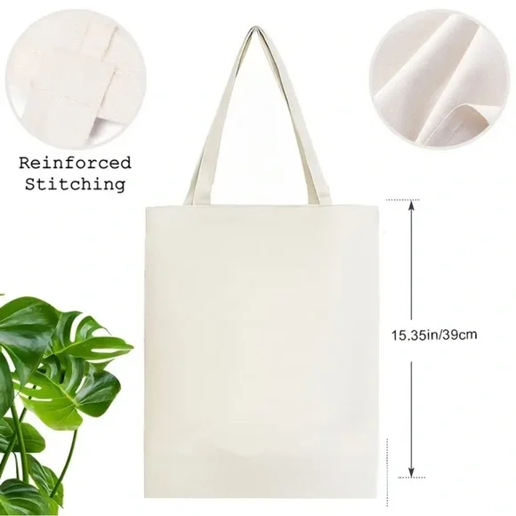 “Things I Need: Coffee, More Books, Reading Time” Canvas Tote Bag - Picture 7 of 7